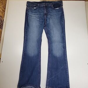 Levi Strauss Signature Jeans Bootcut Size 37 Blue Denim High Rise Medium Wash‎